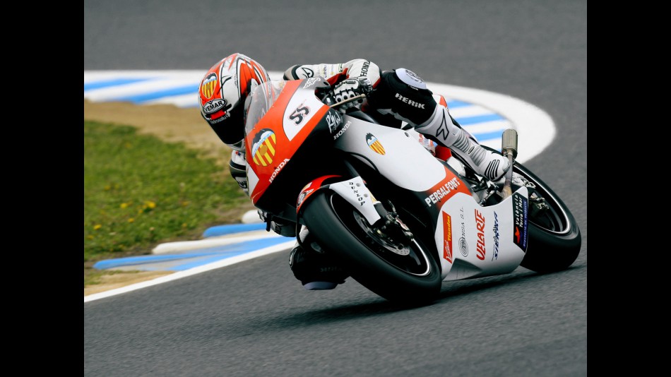Héctor Faubel on track