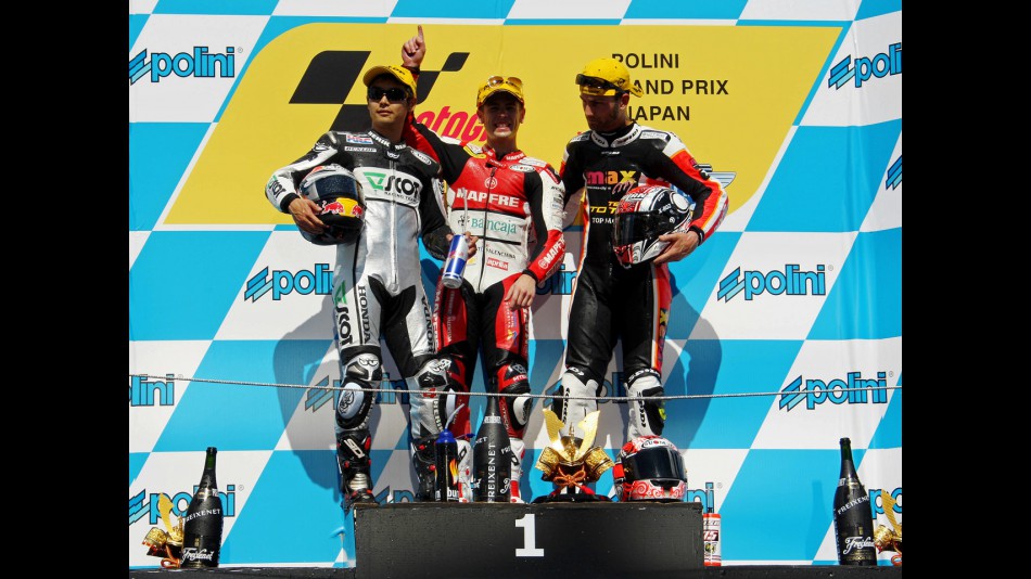 Aoyama, Bautista and Pasini on the Podium at Motegi