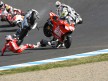 Hayden and Takahashi crash during MotoGP race in Motegi