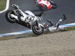 Hayden and Takahashi crash during MotoGP race in Motegi