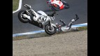 Hayden and Takahashi crash during MotoGP race in Motegi