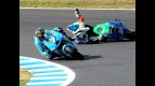 Sete Gibernau crashes during MotoGP race in Motegi