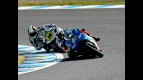 Sete Gibernau and Randy de Puniet in action in Motegi