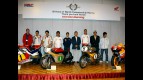 MotoGP Honda riders and Honda executives at 50th aniversary in Motegi
