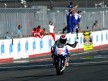 Jorge Lorenzo celebrates GP win in Motegi