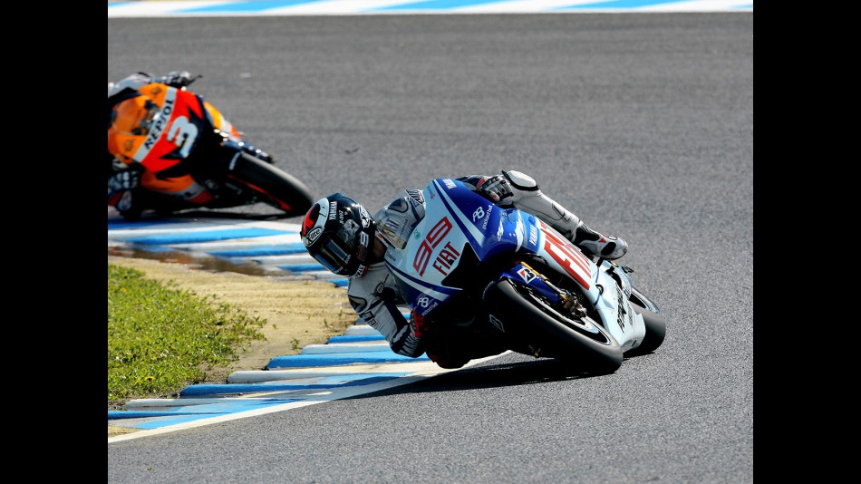 Jorge Lorenzo in action in Motegi
