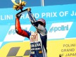 Jorge Lorenzo on the podium at Motegi