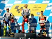 Valentino Rossi, Jorge Lorenzo and Dani Pedrosa on the podium at Motegi