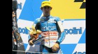 Julian Simon on the podium at Motegi