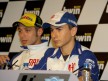 Jorge Lorenzo and Valentino Rossi at the gran Premio bwin.com de España Press Conference