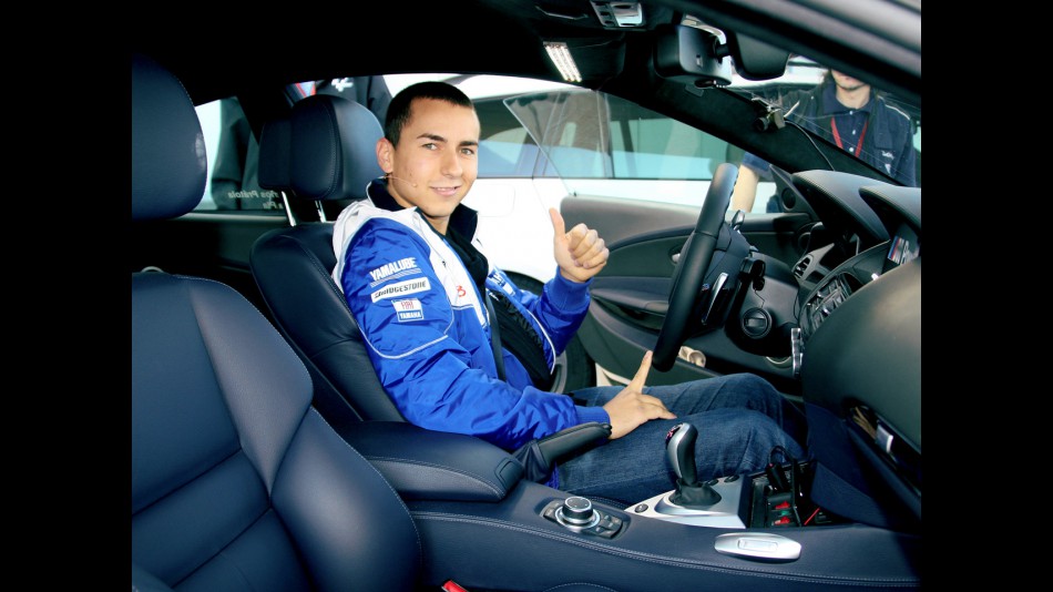 Jorge Lorenzo in BMW M safety car