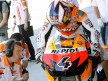 Andrea Dovizioso in the Pit Lane