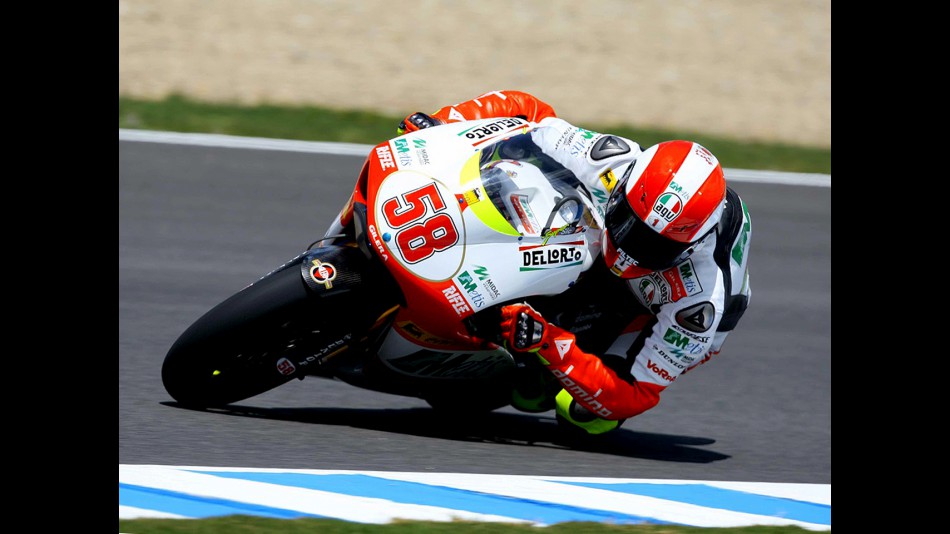 Marco Simoncelli on track in Jerez