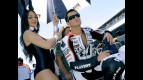 Randy de Puniet on the starting grid in Jerez