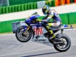 Valentino Rossi in action in Misano