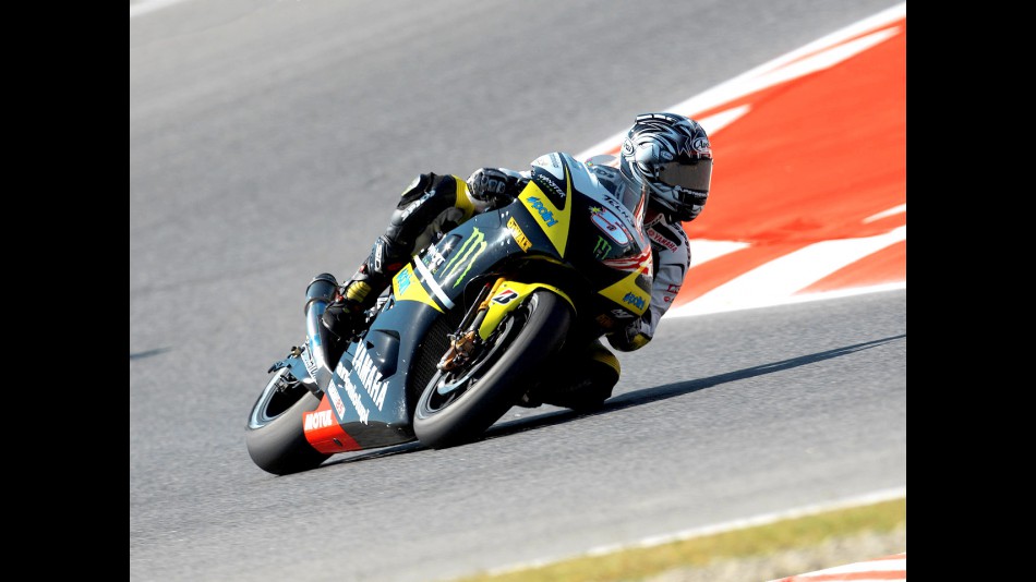 Colin Edwards in action in Montmeló