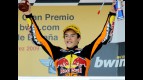 Marc Marquez on the podium at Jerez