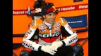 Andrea Dovizioso in the Repsol Honda garage