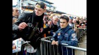 Dani Pedrosa signing autographs at Le Mans Circuit
