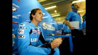 Chris Vermeulen in the Rizla Suzuki garage