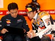 Andrea Dovizioso in the Repsol Honda garage