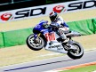 Jorge Lorenzo pulls of a wheelie in Misano