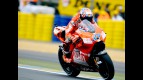 Casey Stoner in actin in Le Mans