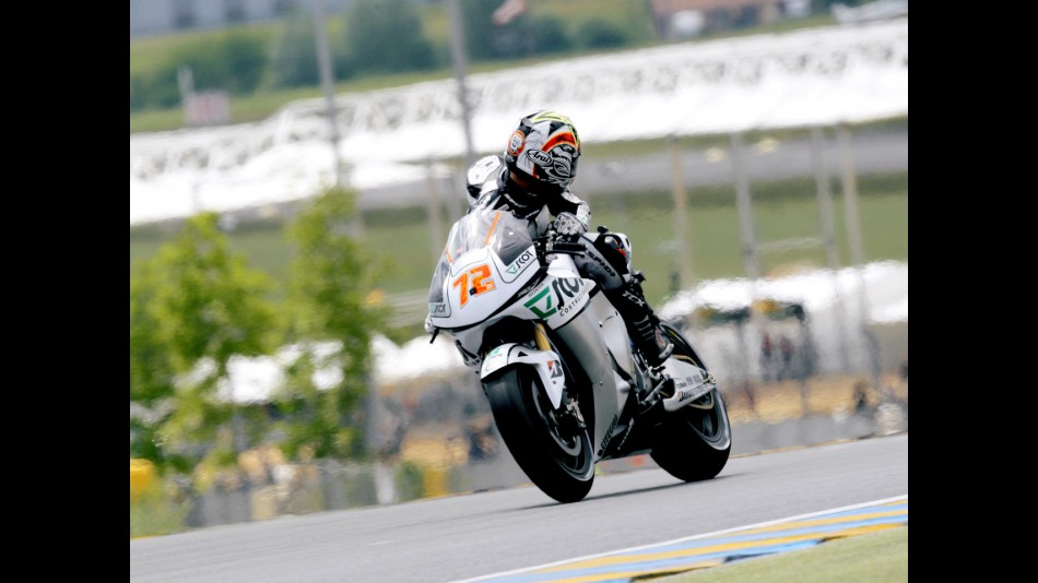 Yuki Takahashi in action in Le Mans
