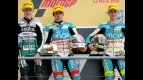Jonas Folger, Julian Simon and Sergio Gadea on the Podium at Le Mans