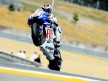 Jorge Lorenzo pulls off a wheelie in Le Mans