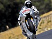 Jorge Lorenzo pulls off a wheelie in Estoril