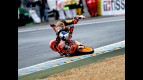 Cameron Beaubier crashes during 125cc race in Le Mans