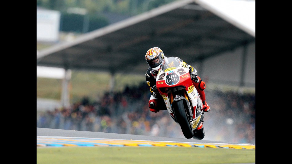 Thomas Luthi in action in Le Mans