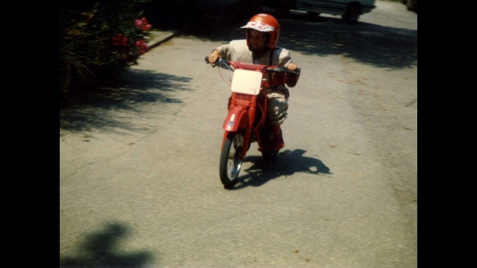 Andrea Dovizioso on his first bike