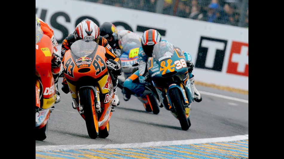 Marc Marquez on track in Le Mans