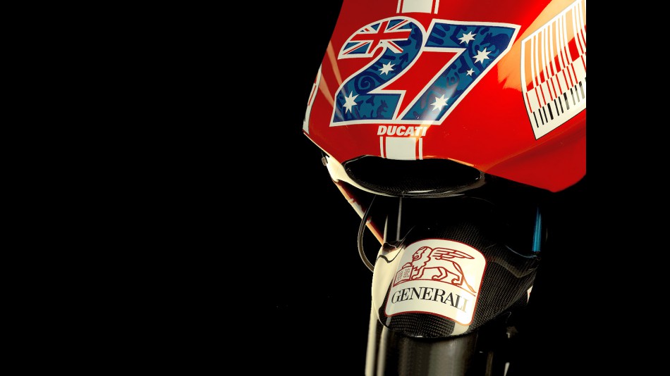 Generali logo on the Desmosedici GP9