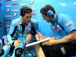 Chris Vermeulen in the Rizla Suzuki garage