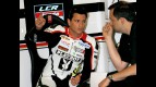 Randy de Puniet in the LCR Honda garage