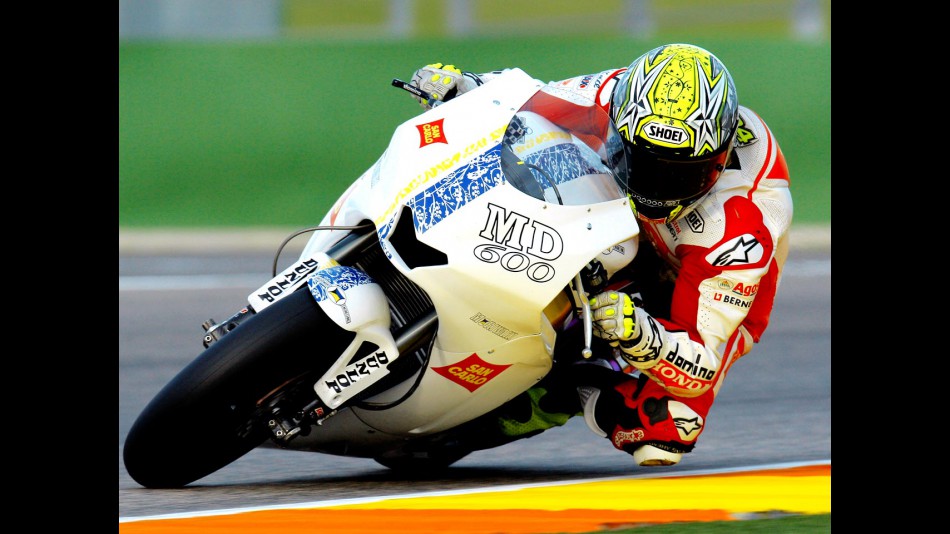 Toni Elias at the Valencia Post GP Test
