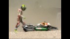 Toni Elias crash during QP in Mugello