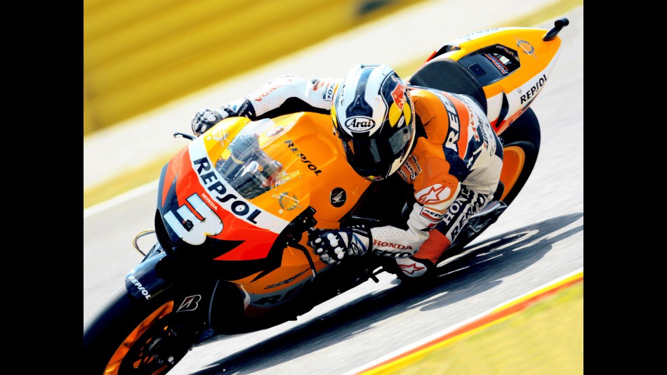 Dani Pedrosa in action in Mugello