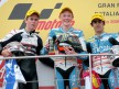 Nico Terol, Bradley Smith and Julian Simon on the podium at Mugello