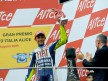 Valentino Rossi on the podium at Mugello