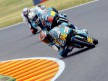 Bradley Smith riding ahead of 125cc group in Mugello