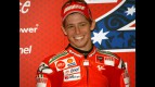 Casey Stoner in the Ducati garage