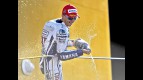 Jorge Lorenzo on the podium at Valencia