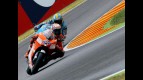 Casey Stoner riding ahead of Loris Capirossi in Mugello