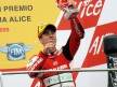 Alvaro Bautista on the podium at Mugello