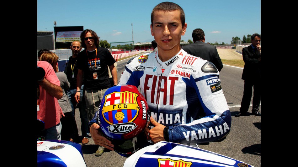 Lorenzo displays Barça livery at Montmeló