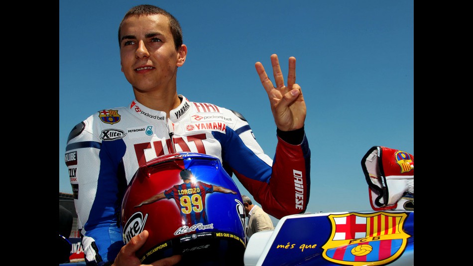 Lorenzo displays Barça livery at Montmeló